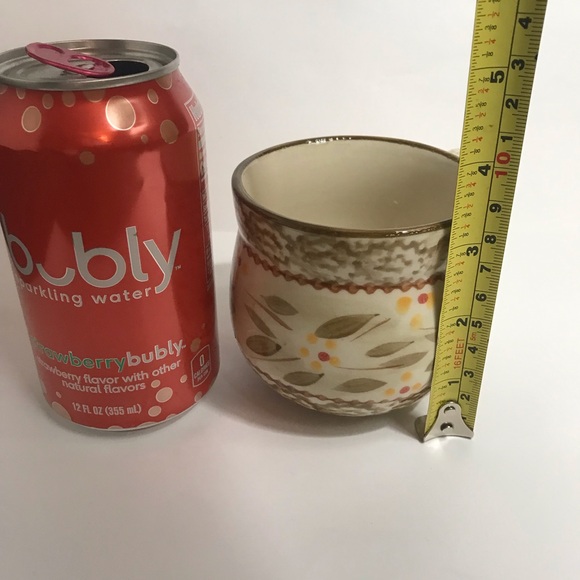 Temp-tations By Tara Old World Brown Cranberry 12 Oz Coffee Tea Mug Cup - Picture 4 of 13